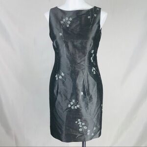 Chelsea Cambell Floral Silk Formal Dress